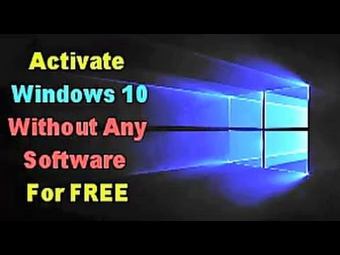 activate windows 10 without key using cmd